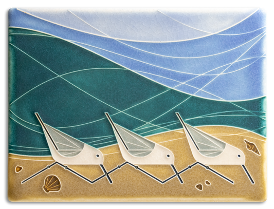 6X8 Beach Birds
