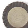 Sauce Dish Crimp Beige/Black 3.5"