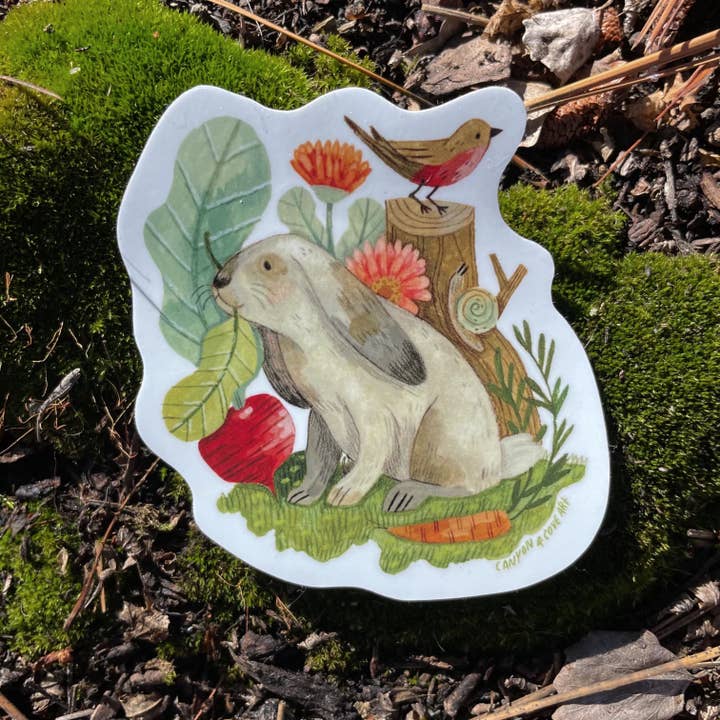 Garden Bunny STICKER