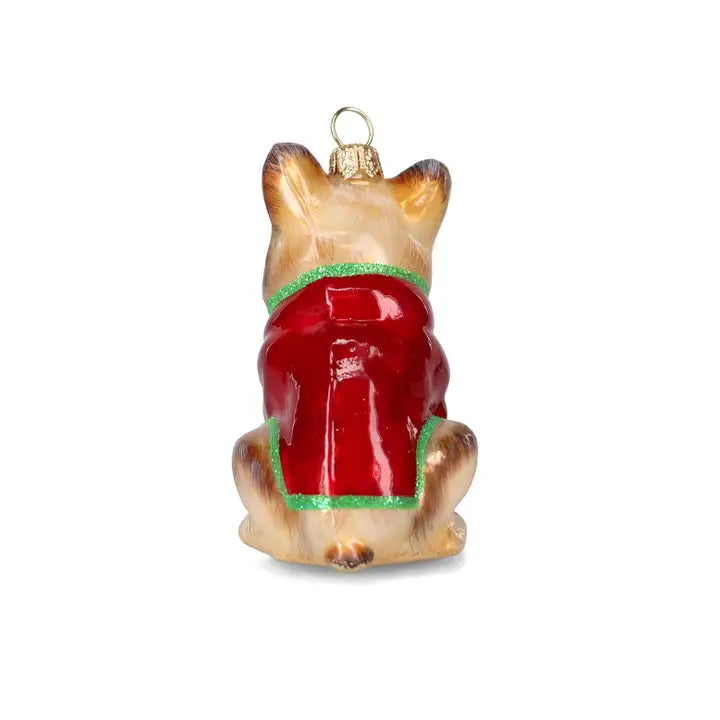French Bulldog in Treat Junkie T Shirt Ornament