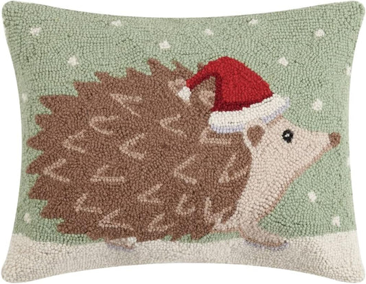 18" x 14" Christmas Hedgehog Pillow