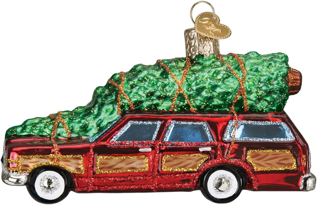 Station Wagon With Tree Ornament