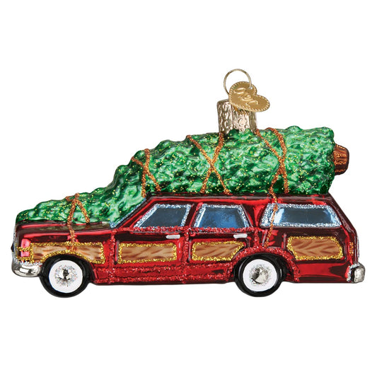 Station Wagon With Tree Ornament