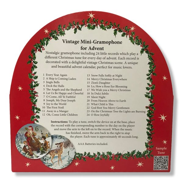 Vintage Gramophone Musical Advent Calendar