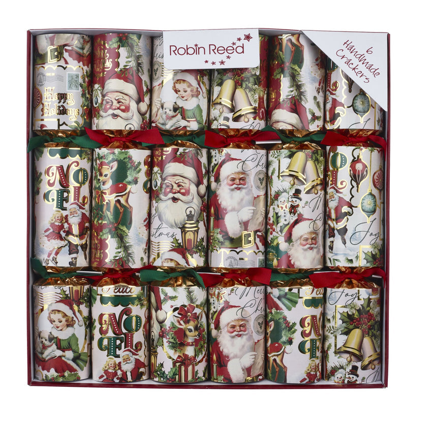 6x13 Racing Santa Cheer Party Crackers
