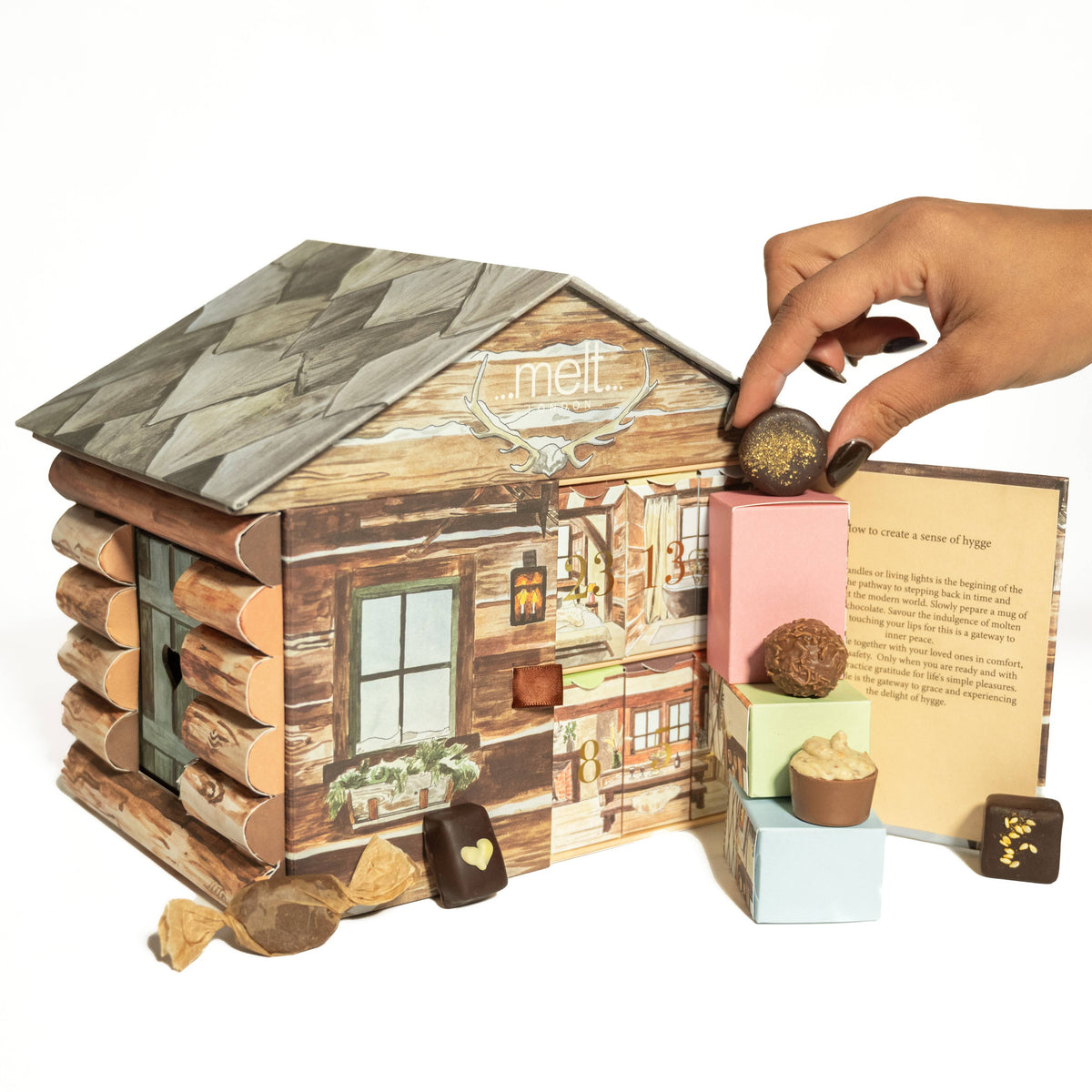 Melt Chocolate's Log Cabin Advent Calendar