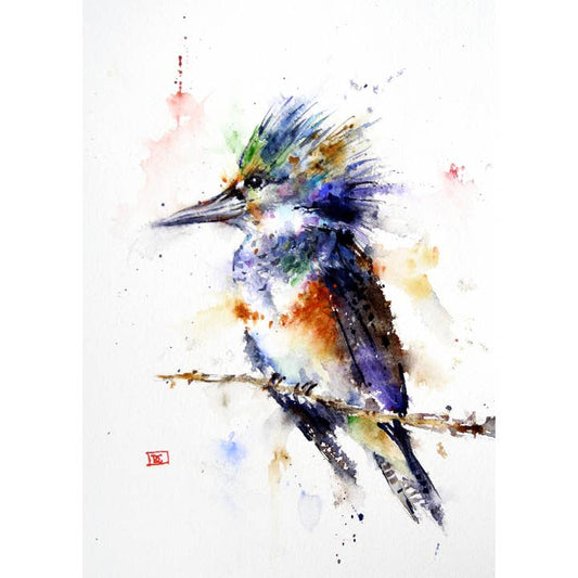 5 x 7" Greeting Card  'KINGFISHER'