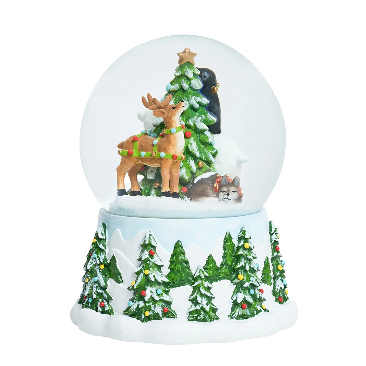 Berry & Thread  North Pole Animal Snow Globe