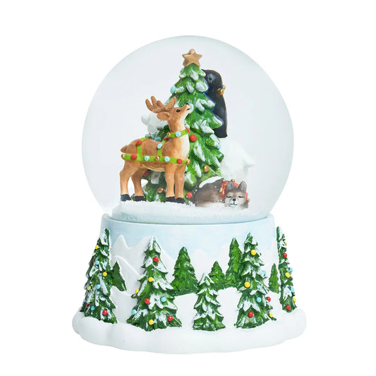 Berry & Thread  North Pole Animal Snow Globe
