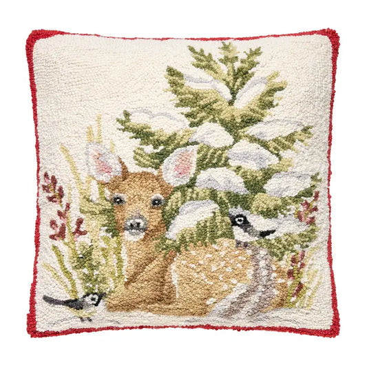 Winter Fawn Hook Pillow - Mary Lake Thompson
