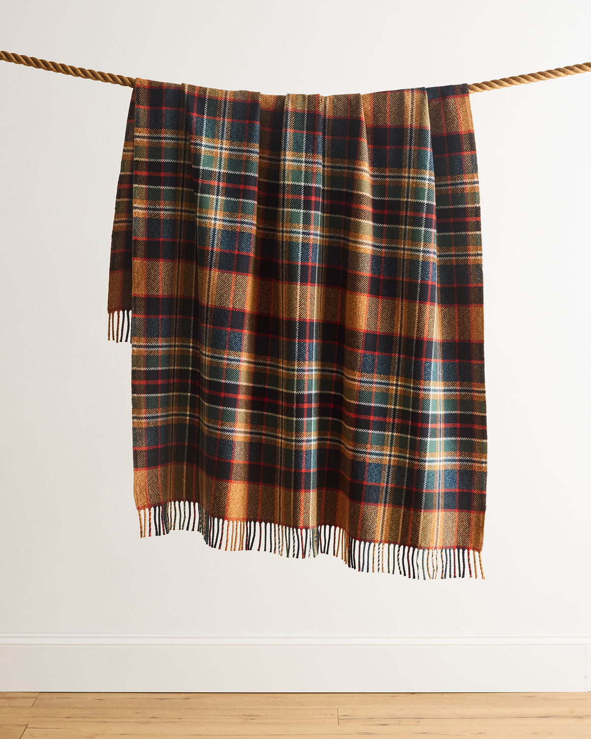 54" x 60" Fireside Throw- Sycamore Gold/Green