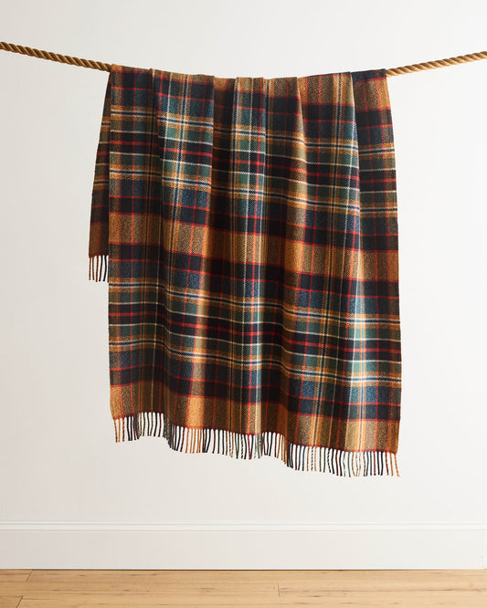 54" x 60" Fireside Throw- Sycamore Gold/Green