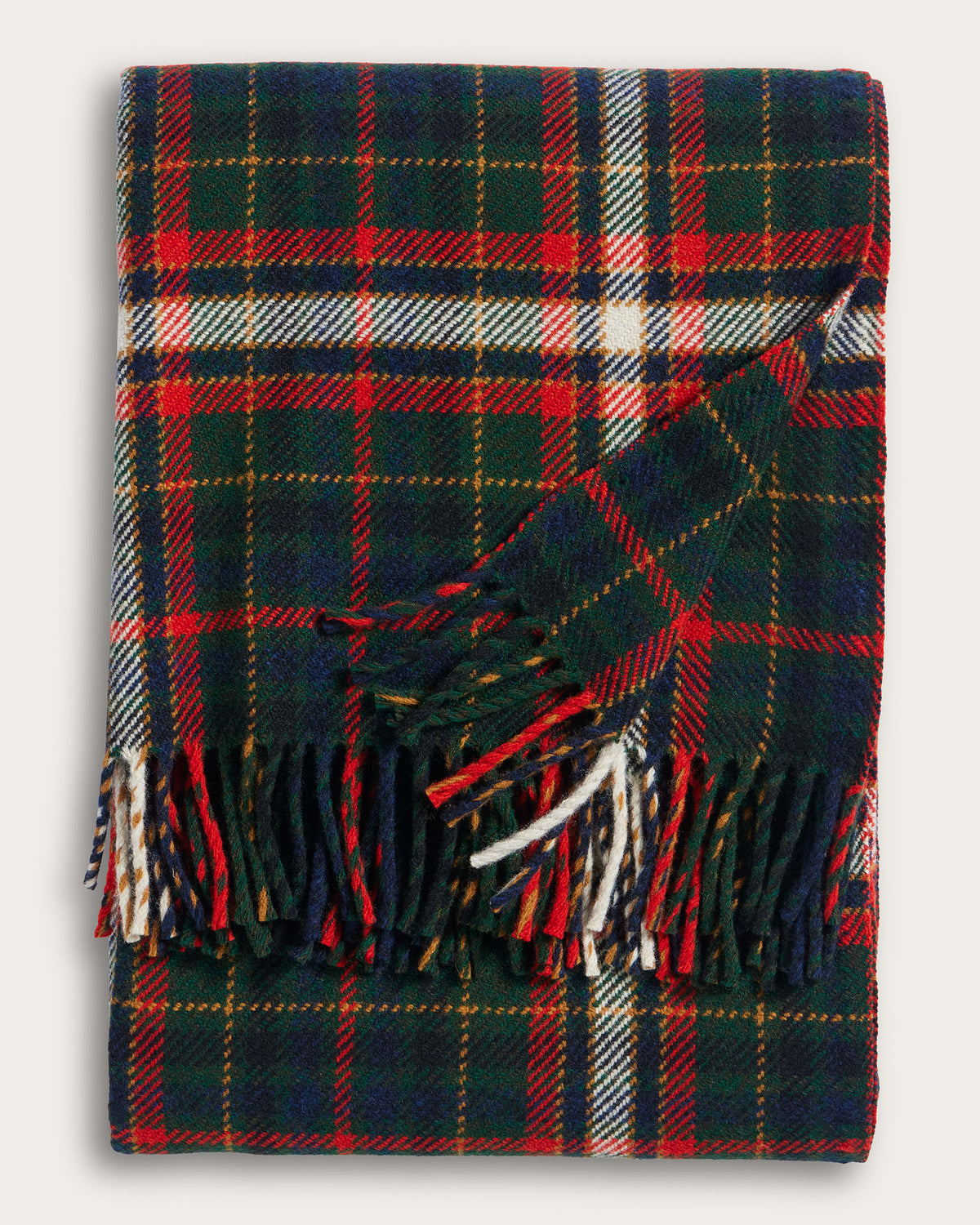 54" x 60" Fireside Throw- Laurel Green/Red