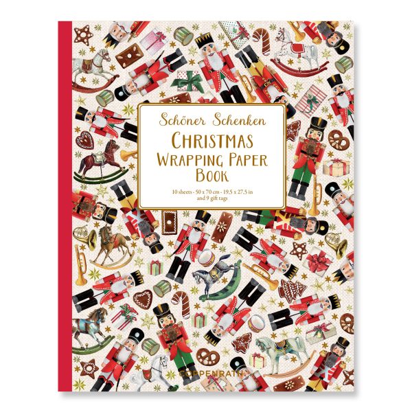 Nutcracker Christmas Wrapping Paper Book English