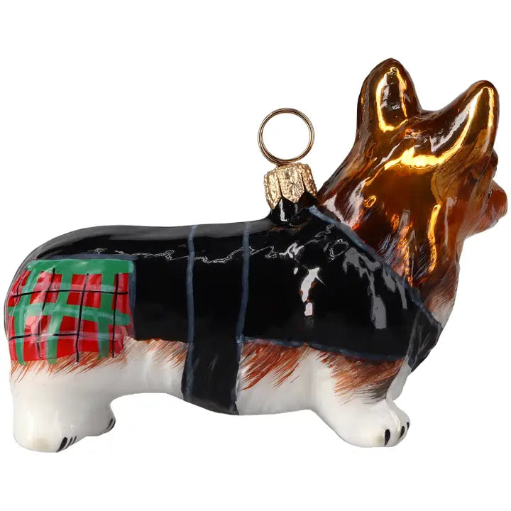 Pembroke Welsh Corgi in Kilt Ornament