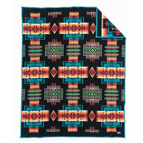 Chief Joseph Blanket, Black, 64x80"