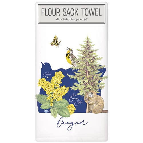 Oregon State Symbols LG. Towel