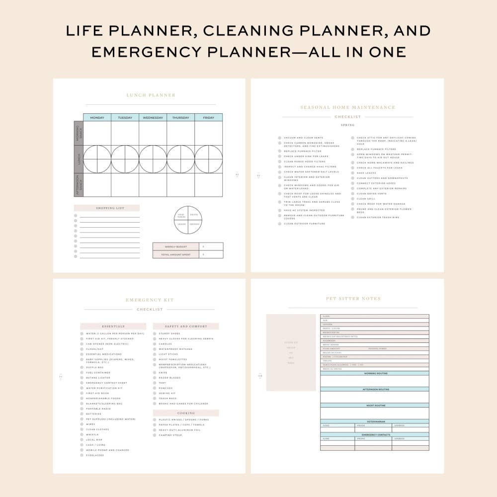 Beautifully Organized Home Planner