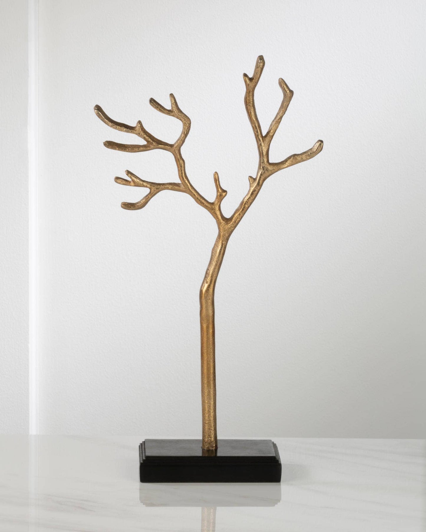 Jewelry Tree - Metal with Wood Base