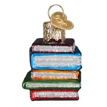 Load image into Gallery viewer, 1.75" Mini Stack of Books Ornament
