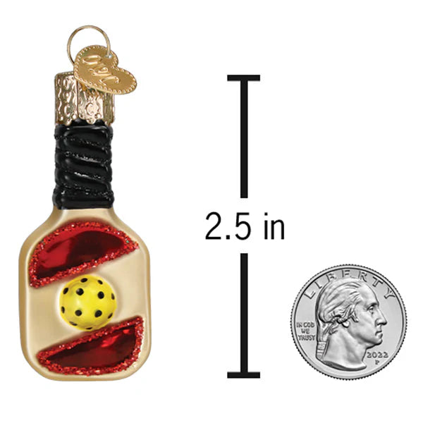 2.5" Mini Pickleball Paddle Ornament
