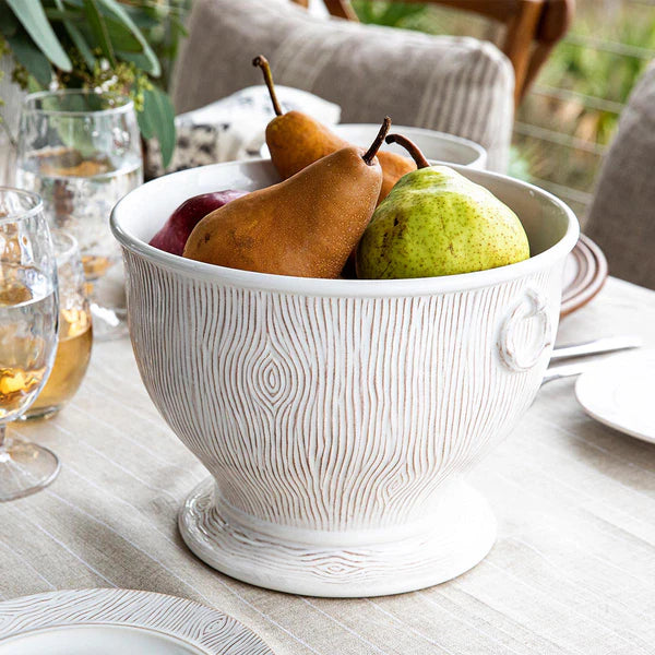 9" Blenheim Oak Whitwash Cachepot