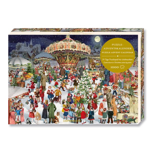 Nostalgic Christmas Market Advent Calendar Jigsaw Puzzle