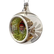 Santa Ephemera Reflector 3.25" - Antik Baubles Christmas Ornament