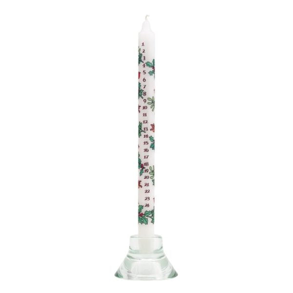 Holly and Ivy Advent Dinner Candle