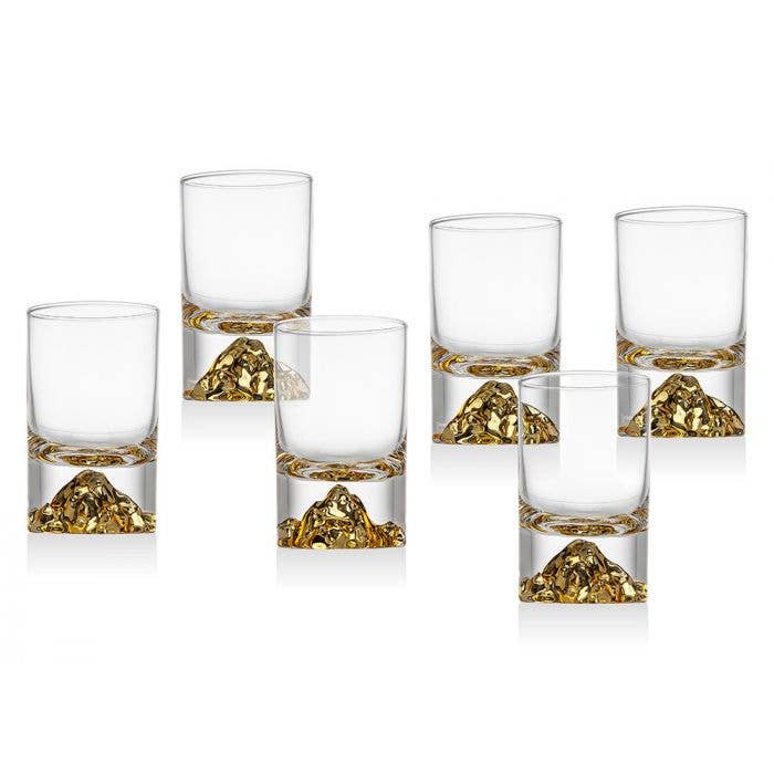 Sierra Gold Novo Shooters: Clear / Non Leaded Crystal