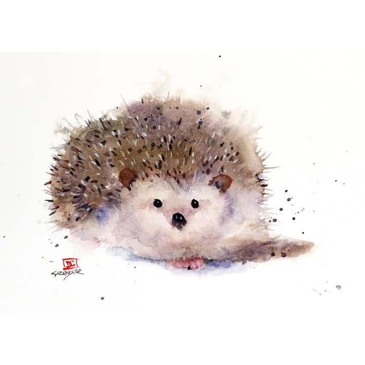 Hedgehog 5X7 Greeting Card