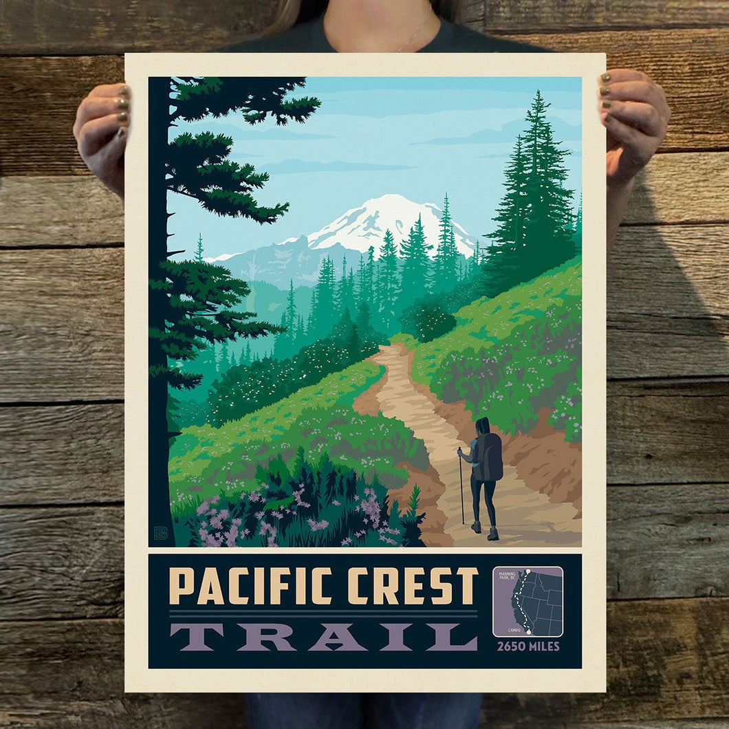 Pacific Crest Trail (American Travel) Art Print | 11X14