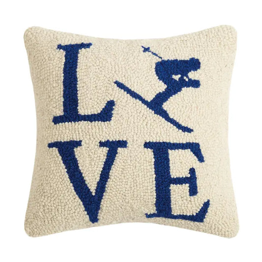 Love Ski Hook Pillow