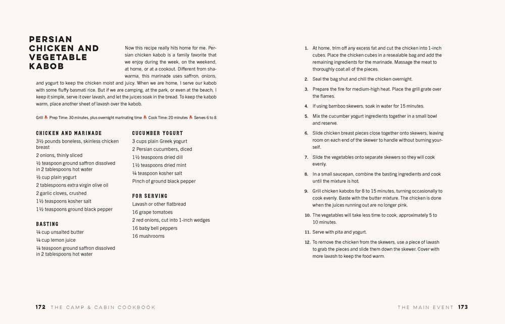 The Camp & Cabin Cookbook: Hardcover