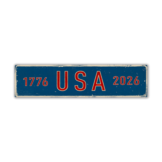 USA 250 Year Anniversary Sign, 24x6