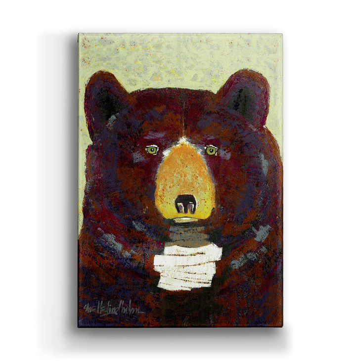 18x26 HUCK Bear Metal Box Art