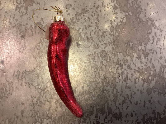 Glass Chili Pepper Ornament
