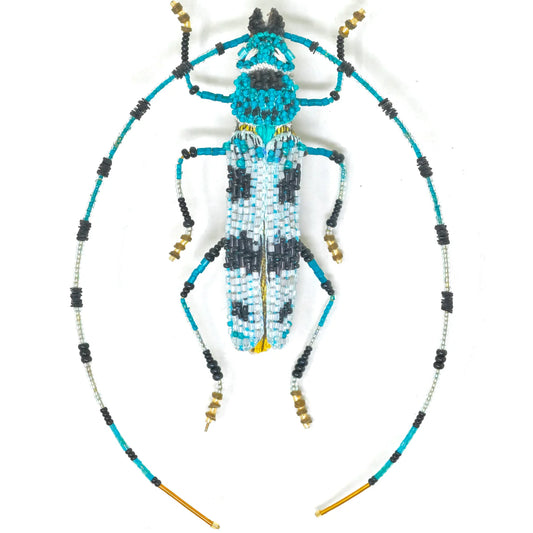 Alpine Longhorn Beetle Brooch Pin