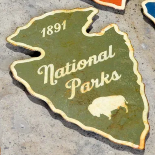 National Park Arrowhead Sign, Metal