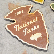 Load image into Gallery viewer, National Park Arrowhead Sign, Metal
