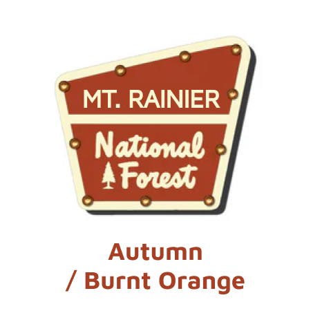 Mt. Rainier National Forest Lighted Sign
