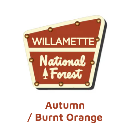 Willamette National Forest Lighted Sign