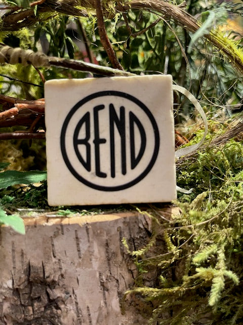 2x2 BEND Marble Ornament