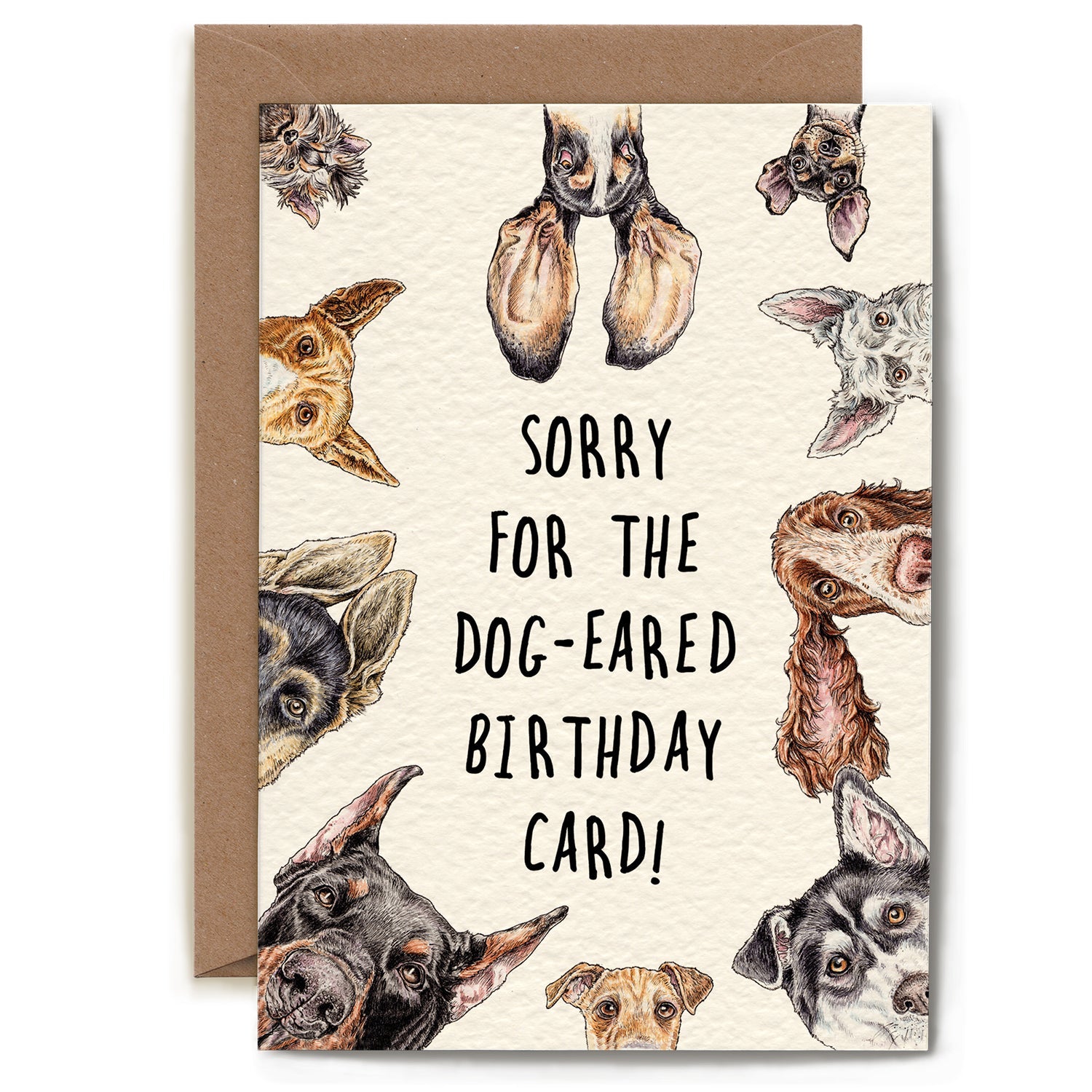 Dog-eared Birthday Card