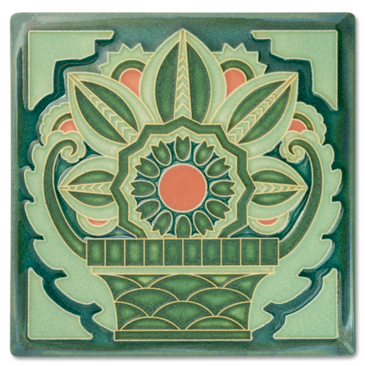 6x6 Beverly Basket, Green