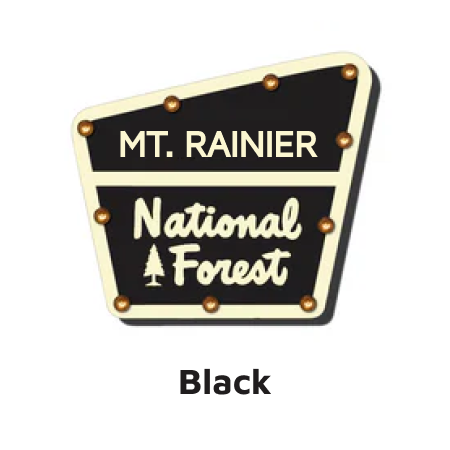 Mt. Rainier National Forest Lighted Sign