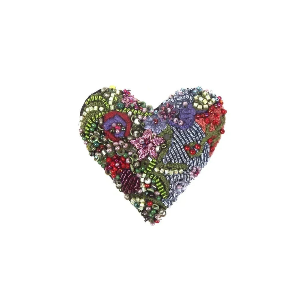 Pin Blooming Heart Brooch