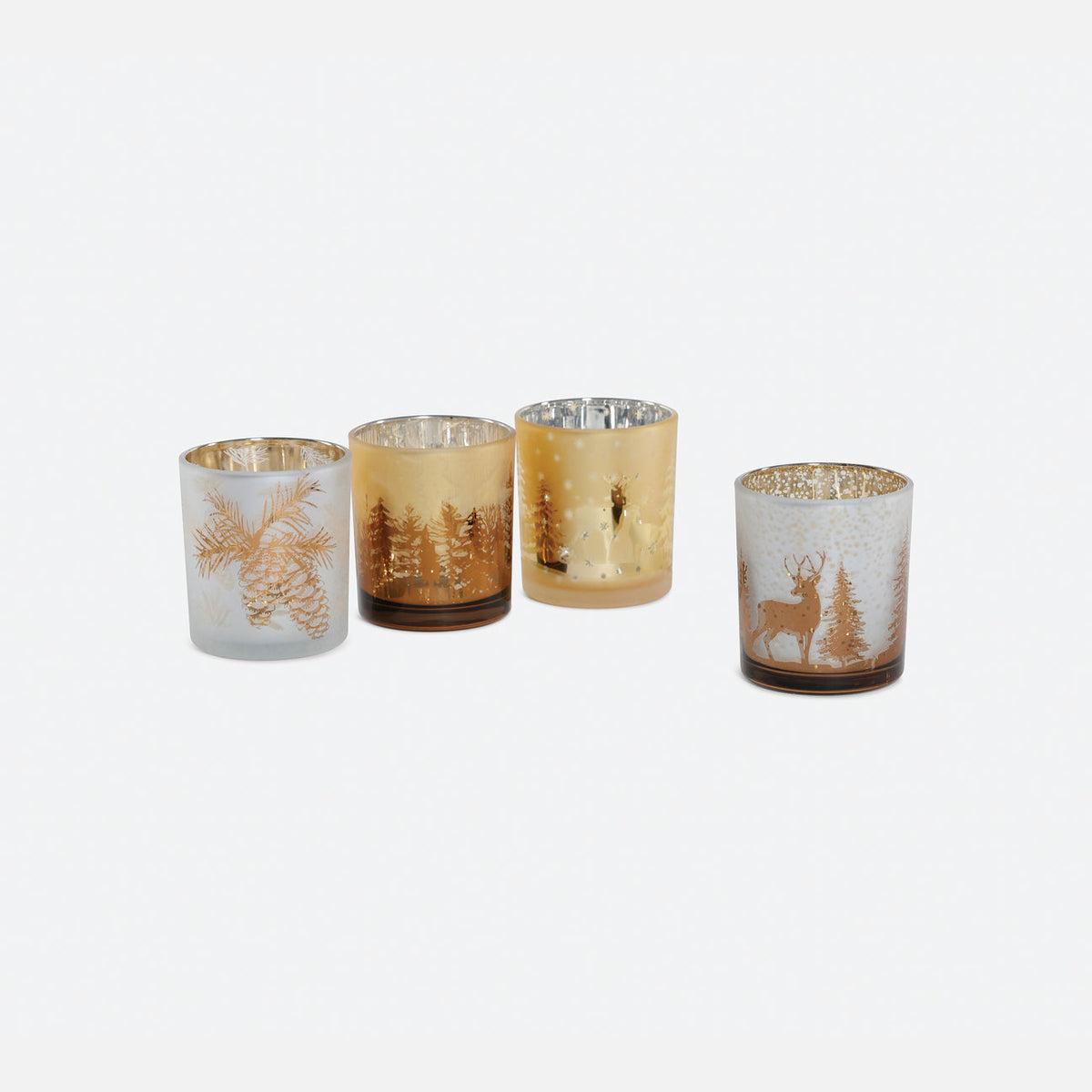 Woodland Glass Votive Holder