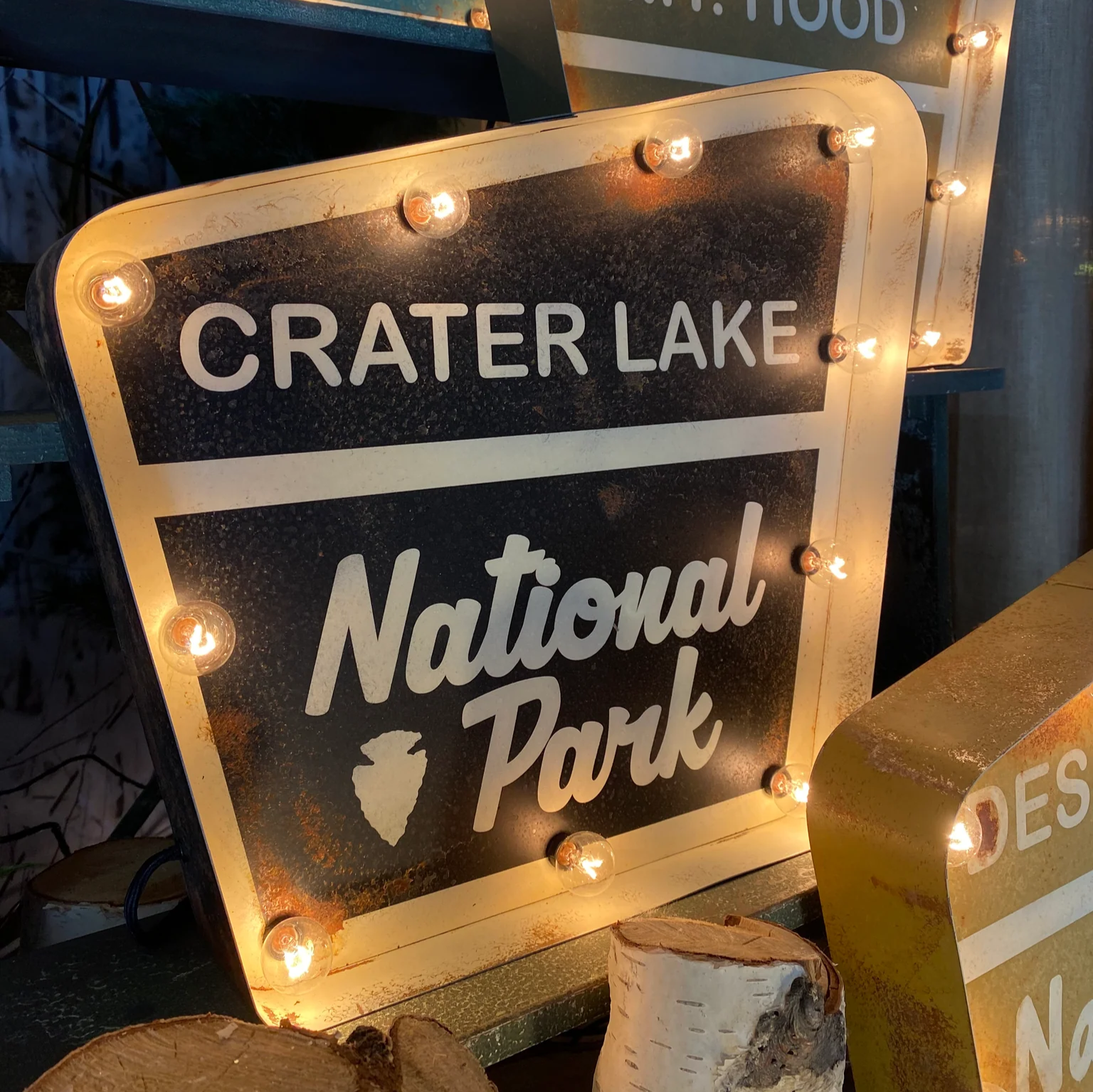 Custom National Forest Lighted Sign