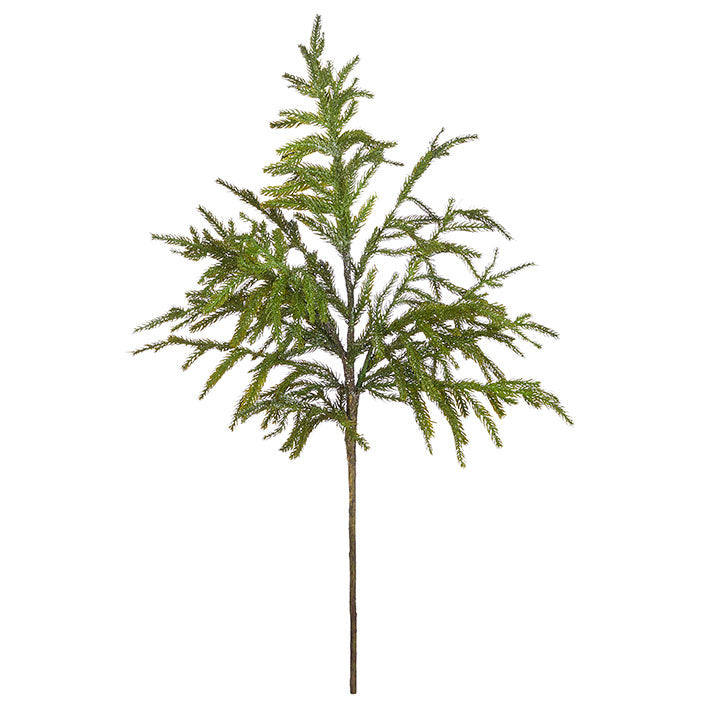 34" Glittered Cedar Spray
